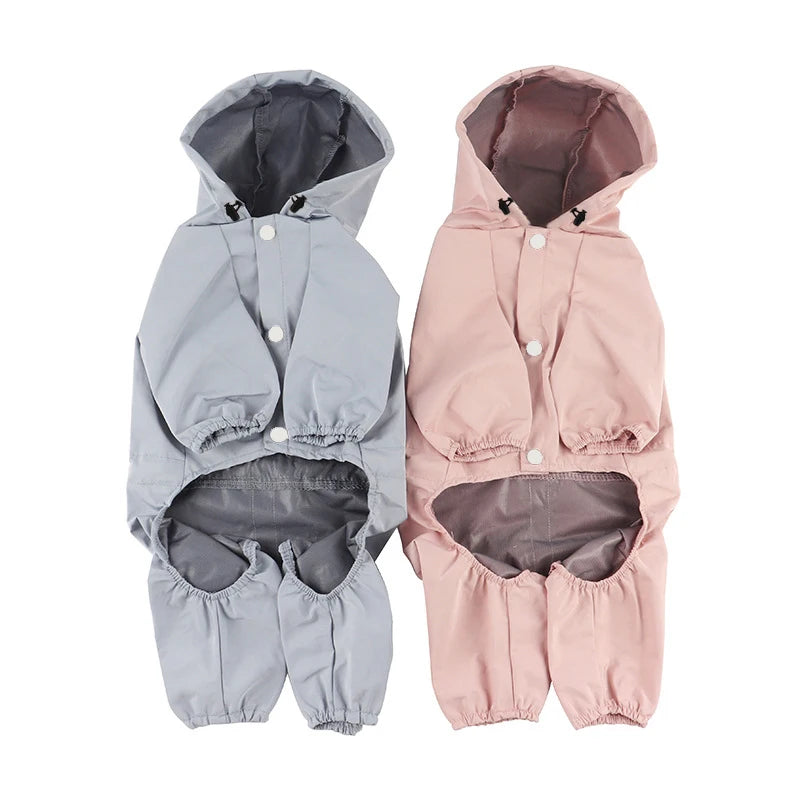 PuddleGuard Four-Leg Dog Raincoat