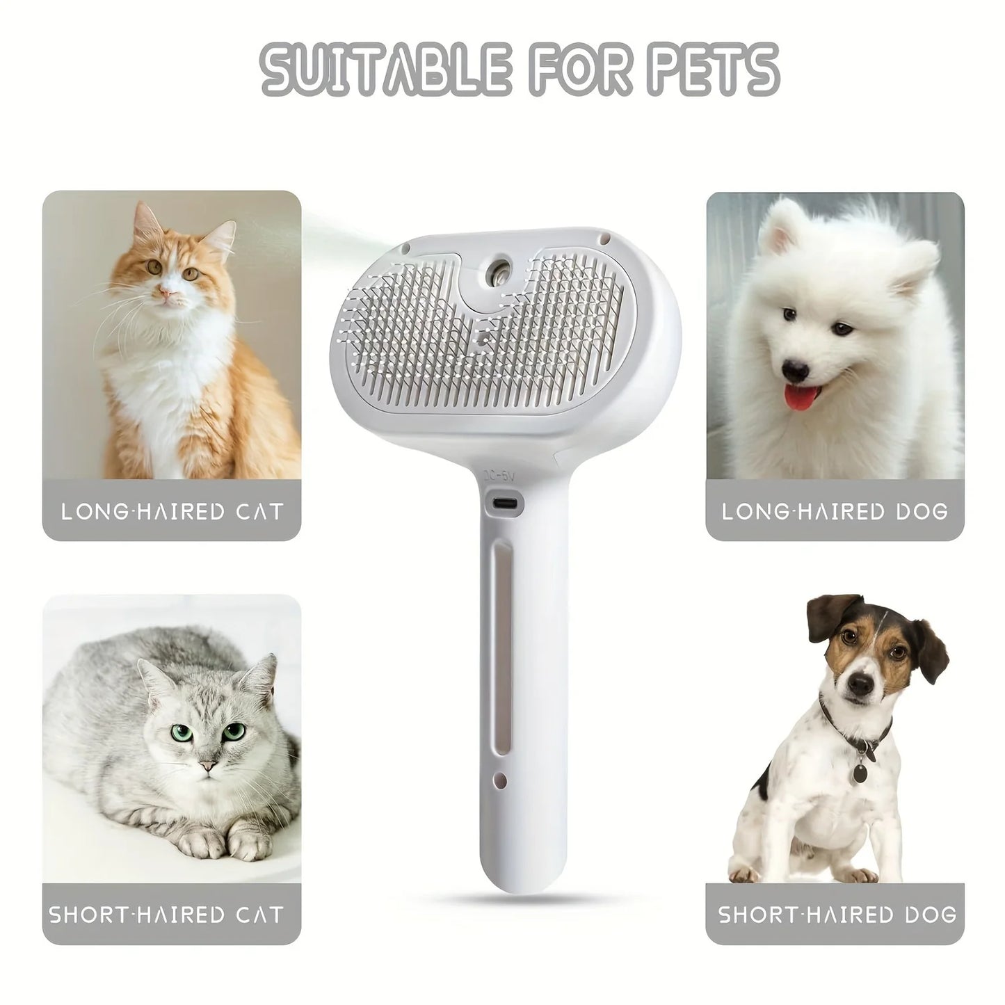 FurEase Rechargeable Pet Grooming Comb
