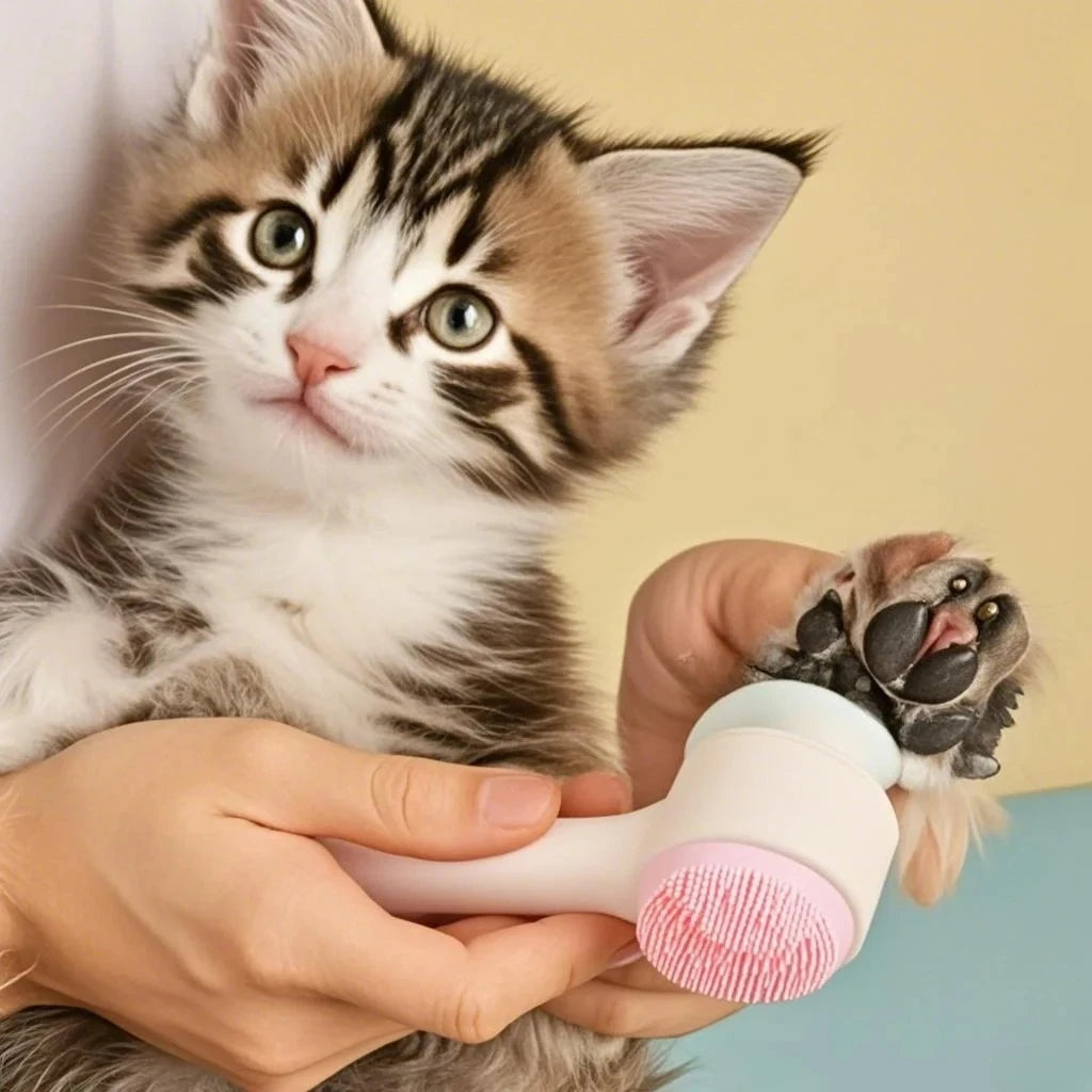 PawGlow Silicone Pet Paw Cleaner & Massage Brush