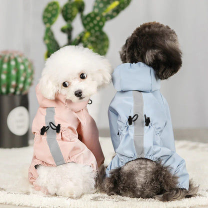 PuddleGuard Four-Leg Dog Raincoat