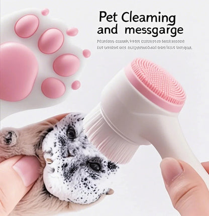 PawGlow Silicone Pet Paw Cleaner & Massage Brush