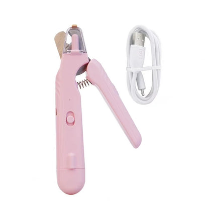 SafeTrim 2-in-1 Pet Nail Clippers with LED Light