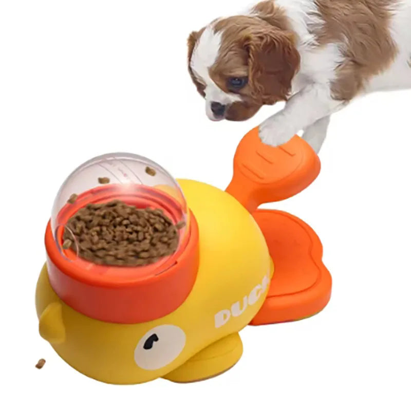 Duckie Dog Puzzle Feeder – Interactive Treat Dispenser Toy