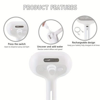 FurEase Rechargeable Pet Grooming Comb