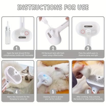FurEase Rechargeable Pet Grooming Comb
