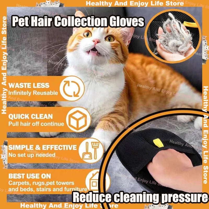 GroomMate Pet Hair Removal & Grooming Gloves
