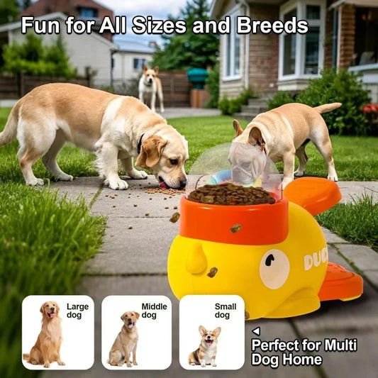 Duckie Dog Puzzle Feeder – Interactive Treat Dispenser Toy