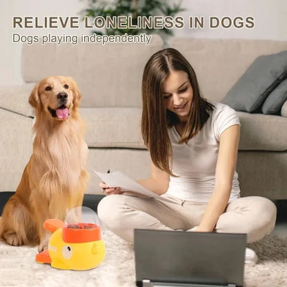 Duckie Dog Puzzle Feeder – Interactive Treat Dispenser Toy