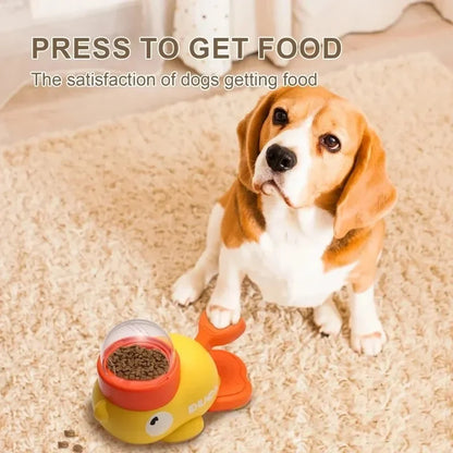 Duckie Dog Puzzle Feeder – Interactive Treat Dispenser Toy